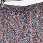 Loft Shimmer Paisley Tiered short Skirt size Large Photo 5