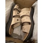 Clarks Collection Lureann Nora Leather Beige Strappy Comfort Shoes Size 12 W Photo 6
