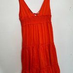 NICHOLAS Orange Mylah Plunge Neck Tie Front Beachy Boho Maxi Dress Size US 4 Photo 4