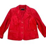 Bernardo Vintage Red Leather Jacket Coat Snakeskin M Medium L Large Photo 0