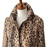 J.Crew Trench Coat Small Rain Coat Jacket Retro Leopard Classic Removable Hood Photo 4