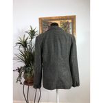 Larry Levine  Blazer Womens Size 10 Gray Black Herringbone Lined Career Jacket Photo 3