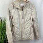 Athleta  Tan Rock Ridge Primaloft Quilted zip Close Long Sleeve Coat Jacket S Photo 1