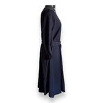Gibson Latimer Gibson * Latimer Womens Dress Sz S Navy Blue Faux Wrap Belted 3/4 Sleeve New Photo 4