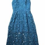 ASTR The Label Lace Midi Dress Blue Adjustable Spaghetti Straps Women’s Size XS Photo 0