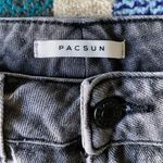 PacSun  gray denim mom shorts size 29 distressed roll cuff Photo 3