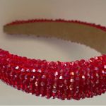 NWOT Red Beaded Bling Headband Photo 1
