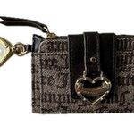 Juicy Couture NWOT  Chocolate Brown Signature Charm Tri-Fold Card Wallet Case Photo 0