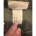 H&M  Women's Size 12 Olive Green Denim Mini Skirt with Pockets Photo 6