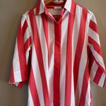 ATLANTIC PACIFIC x‎ LAKE Marnie Caftan House Shirt Dress Red Size M Photo 3