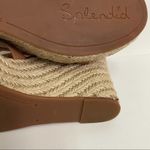 Splendid Billie Wedge Sandal Espadrille Strappy Brown/Tan Buckle Strap SZ 9.5 Photo 8