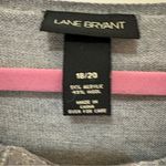 Lane Bryant Heather Gray cardigan Accent beaded front Photo 4