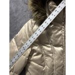 Calvin Klein  Women's Beige Faux Fur Hood Down Filled Puffer Coat Size‎ Small Photo 9