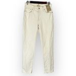 Madewell ‎ Mid-Rise Perfect Vintage Jeans Women's 27 Cream Tapered Mom NWT Photo 2