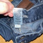 Maurice's Dark Wash Blue Womens Size 1/2 Reg Distressed Faded Stretch Denim Jeans Photo 3