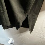 Chico's Chico’s Forest Green Long Line Open Front Side Slits Cardigans Photo 3