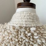 Cardigan Wool Blend Cream Chunky Knit Popcorn Open Front Small Hotel Particulier Photo 12