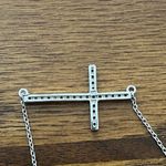 Vintage 925 Sterling Silver Cross Pendant Necklace Photo 7