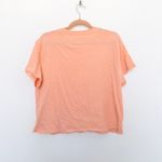 American Eagle Y2K  Womens Top Size L Peach Graphic Logo Slouchy‎ Casual Cropped Photo 4