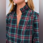 Tuckernuck Palmerston Dress Size S | Highland Tartan Holiday Midi Retail$228 NWT Green Photo 5