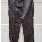 Insight Snake Skin Print Black Iridescent Leggings Size 12 Length Altered Photo 3