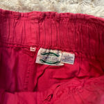 Gorgeous Vintage 80s Hot Pink Berry Elastic Waist 100% Cotton Baggy Jeans Large Photo 7