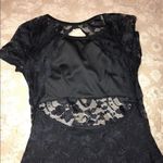 Honey and Rosie Little Black Lacey Dress Photo 5