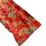 April Cornell Vintage Cottage Core Floral Dress Red Size M Photo 3