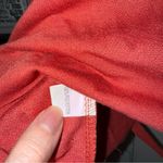 Coral Long Sleeve Crop Sweatshirt with Distressed Cut Outs Orange Size M Photo 2