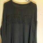 Moa Moa Black Oversized Sweatshirt Photo 2