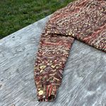 Diane Gilman Vintage 90s Blazer Cropped Zip Jacket Silk Aztec Bomber medium fall Photo 6