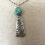 Sterling silver howlite pendant necklace Photo 2