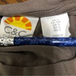 C&C California  T shirt dress taupe size S Photo 2