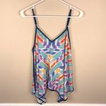 Jealous Tomato  Women’s Multi-Colored Patterned Handkerchief Tank Top Photo 3