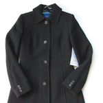 J.Crew NWT Classic Lady Day Coat in Black Italian Doublecloth Wool Thinsulate 00 Photo 2