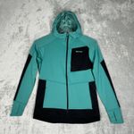 Marmot  Shirt Womens Medium Green Black Dawn Hoodie Zip Up Jacket Casual Outdoors Photo 1