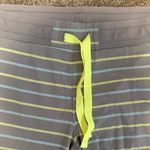 SO | Gray Striped PJ Joggers with Bright Yellow Accents Photo 1