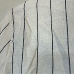 Abercrombie & Fitch New Linen blend Striped Blazer small white black pinstripe Photo 5
