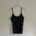 Old Navy Y2K BLACK  SEQUIN TANK TOP‎ Photo 1