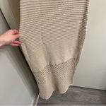 LaLavon Rosette Crochet Midi Dress Large Tan Photo 4