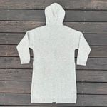 Uniqlo Beige Wool Blend Long Hooded Cardigan w/ Button Closure and Pockets Photo 5