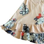 Morrisday The Label Floral Halter Dress Ruffle Low Back Size Medium Women's Pink Photo 4