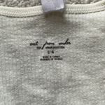 Urban Outfitters Cutest Cream / White Deep V Neck Sleeveless Crop Top Photo 2