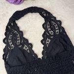 Free People NWT Black Lace Halter Bralette Photo 5