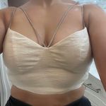 H&M Elegant Cream Spaghetti Strap Top Photo 0