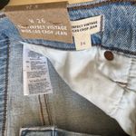 Madewell NWT  The Perfect Vintage Crop Jeans Blue Raw Hem High Rise 26 Sold Out! Photo 7