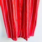Blu Dahlia Button Front Dress Red orange white Striped in size L Size L Photo 2
