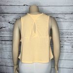 The North Face Womens Size 1X Peach Pink Cut-Out Keyhole Crop Tank Top Photo 2