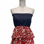 Almost Famous  Chambray Layer Floral XL Top Photo 0