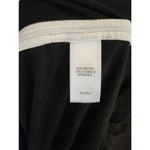 J Jill Wearever Collection Long Sleeve Pullover Top XL Black Cream Piping Photo 2